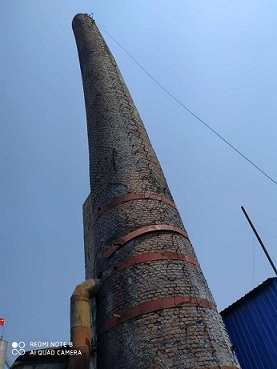 烟囱拆除工艺过程中的技术性