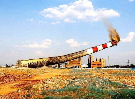 烟囱爆破拆除本地价格