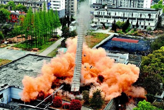 烟囱爆破拆除施工步骤及工艺介绍